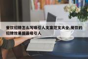 餐饮招牌怎么写吸引人文案范文大全,餐饮的招牌效果图最吸引人