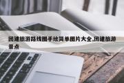 团建旅游路线图手绘简单图片大全,团建旅游景点